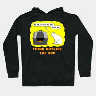 Think Outside the Box Funny Tshirt With Cat, Geeky Tshirt Men, Cat Tshirt Funny, Tshirt Gift Hoodie